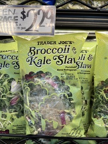 Trader Joe’s Broccoli &amp; Kale Slaw and Riced Cauliflower