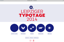 Leipziger Typotage 2014 website