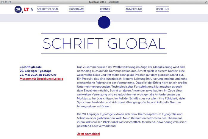 Leipziger Typotage 2014 website 2