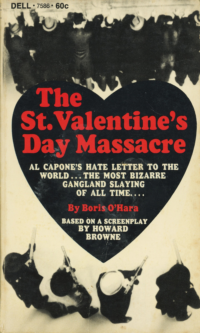 The St. Valentine’s Day Massacre by Boris O’Hara, Dell Books - Fonts In Use