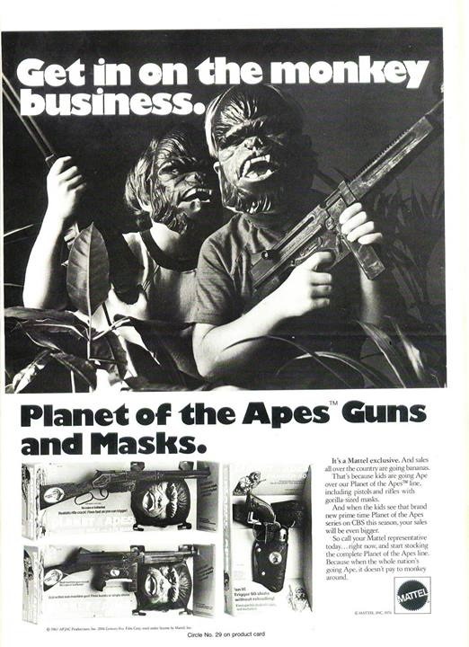 Planet of the Apes guns and masks