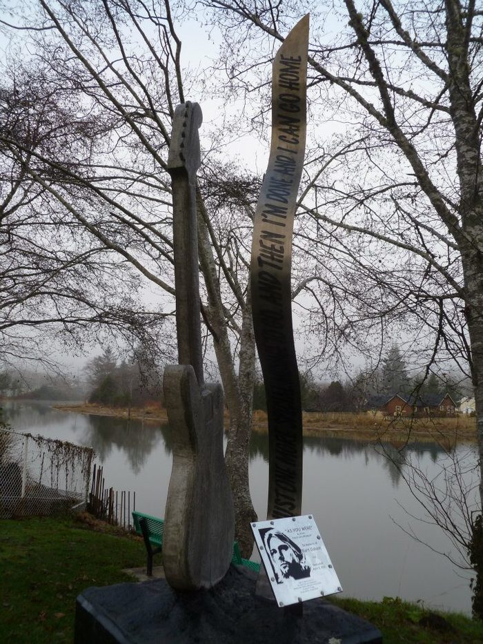 Kurt Cobain Landing memorial plaque 3