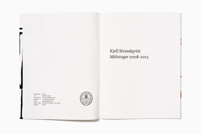 Kjell Strandqvist: Målningar 2008–2013 - Fonts In Use