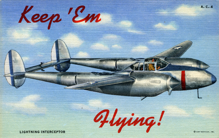 “Keep ’Em Flying” US Air Corps postcards 4