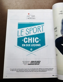 “Le sport chic en dix leçons” in <cite>GQ</cite> France, April 2013