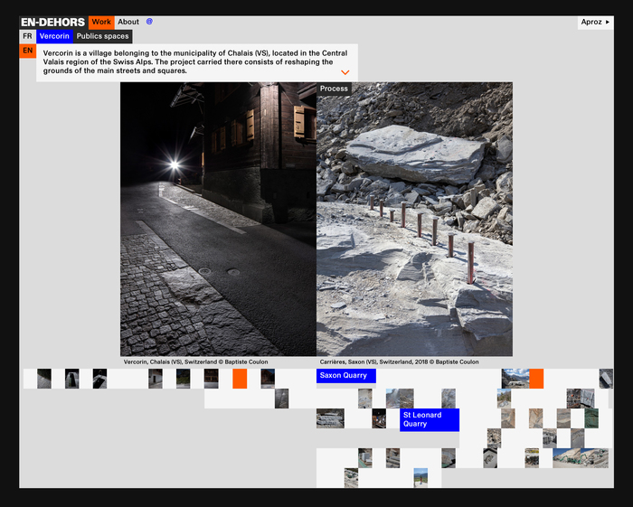 En-Dehors portfolio website 1