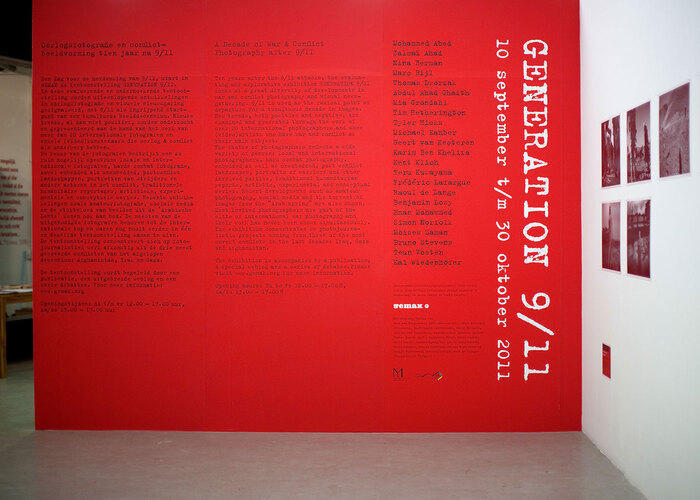 Exhibition wall text for Generation 9/11, 2011