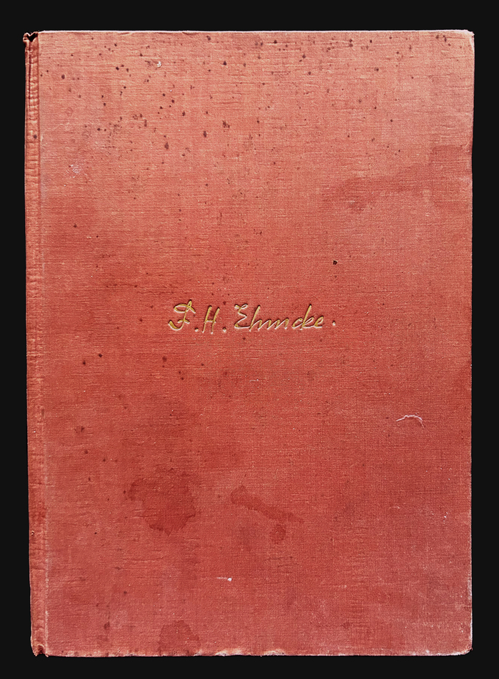 Cover with Ehmcke’s signature