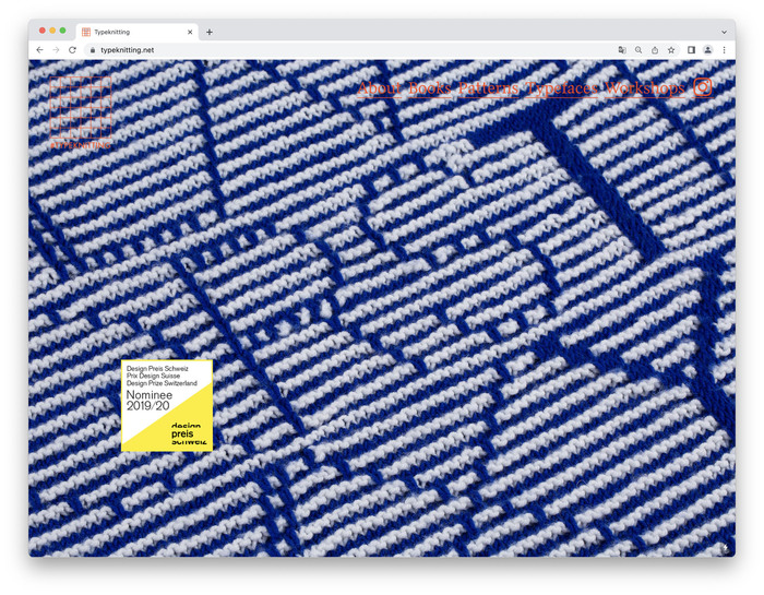 Typeknitting website 2