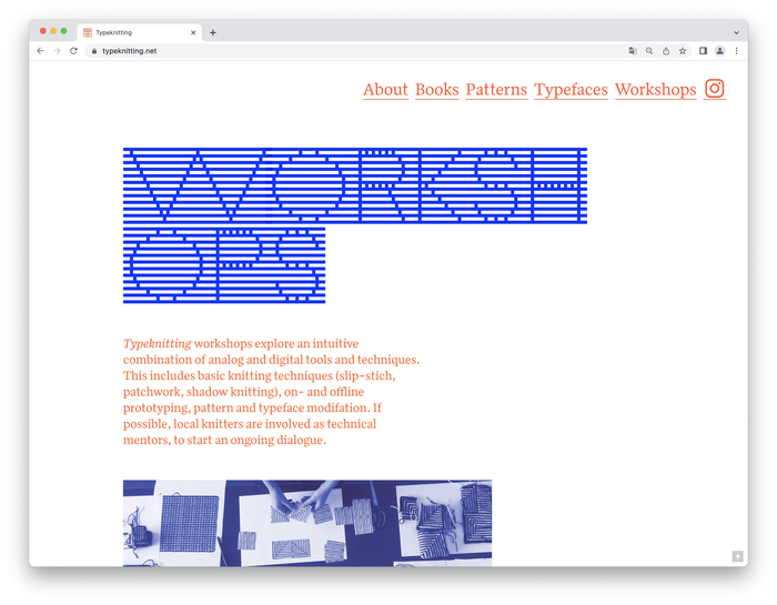 Typeknitting website 6