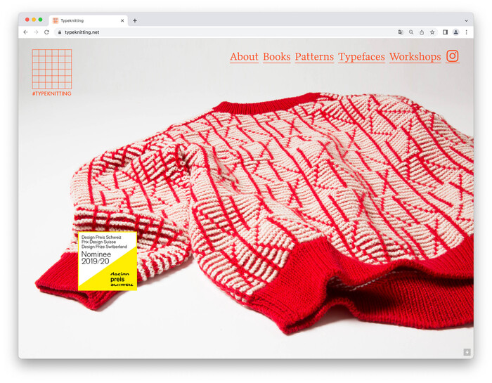Typeknitting website 7