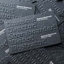 Dawson Redmond portfolio website and business cards
