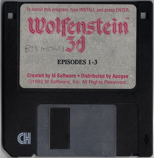 Media for Wolfenstein 3D (DOS) (Original Mail Order, 1992, distributed by Apogee Software, v1.2): Extremely rare 