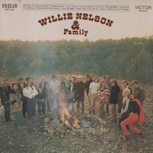 Willie Nelson – <cite>Willie Nelson &amp; Family</cite> album art