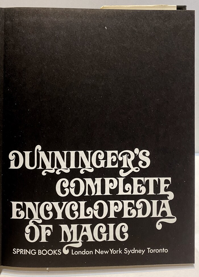 Title page, Spring Books, 1970