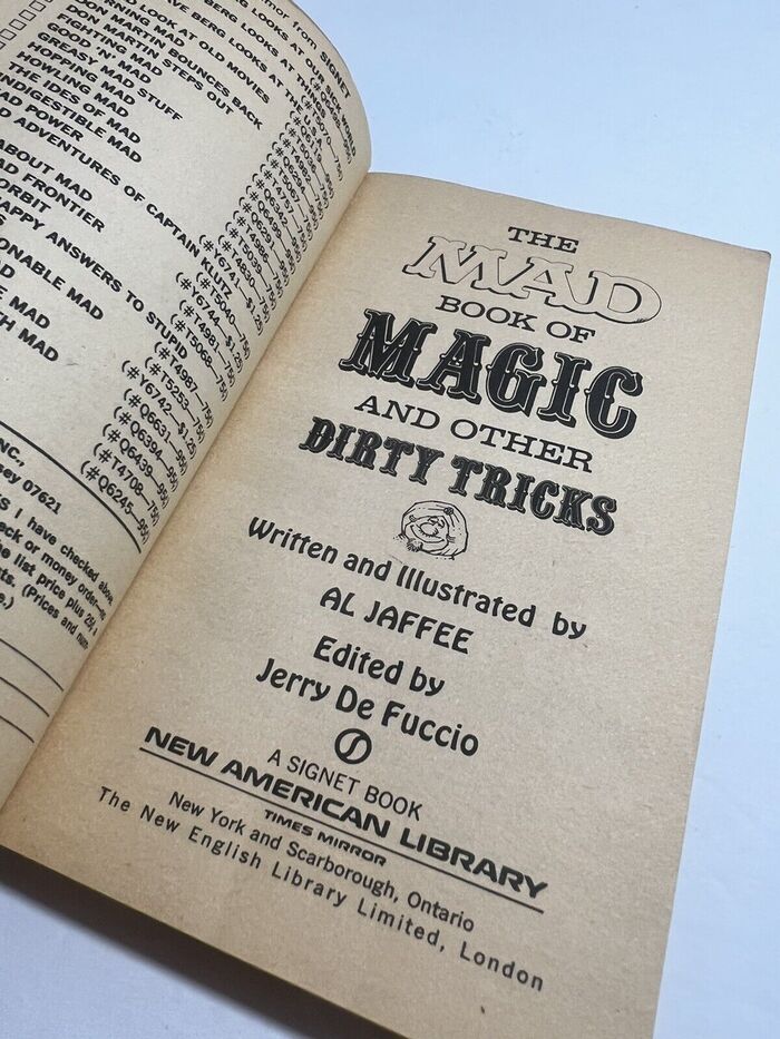 The Mad Book of Magic and Other Dirty Tricks by Al Jaffee 2