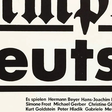 <cite>Simplex Deutsch</cite>, Berliner Ensemble poster