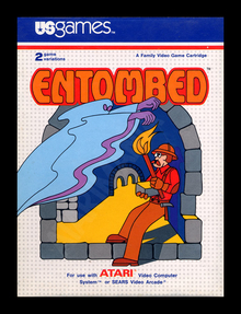 <span><cite>Entombed</cite> Atari 2600 game packaging</span>