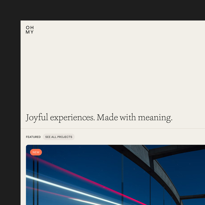 OHMY Studio rebranding 2