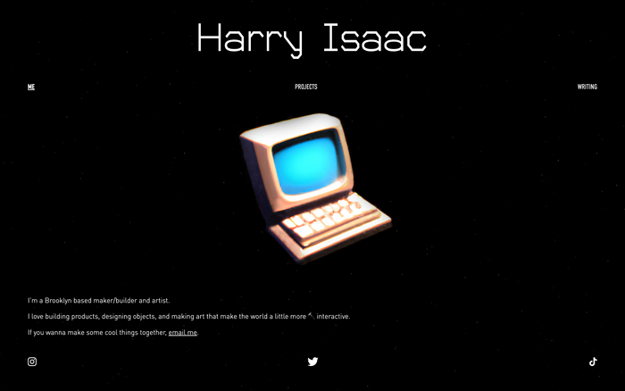 Harry Isaac website 1