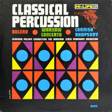 Warsaw State Symphony Orchestra – <cite>Classical Percussion</cite> album art