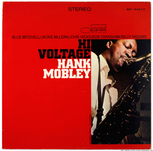 Hank Mobley – <cite>Hi Voltage</cite> album art
