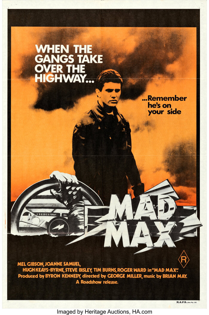 1979 Australian One Sheet, Orange Style, featuring Kabel Black and Futura