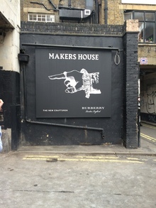 <cite>Makers House </cite>exhibition by Burberry