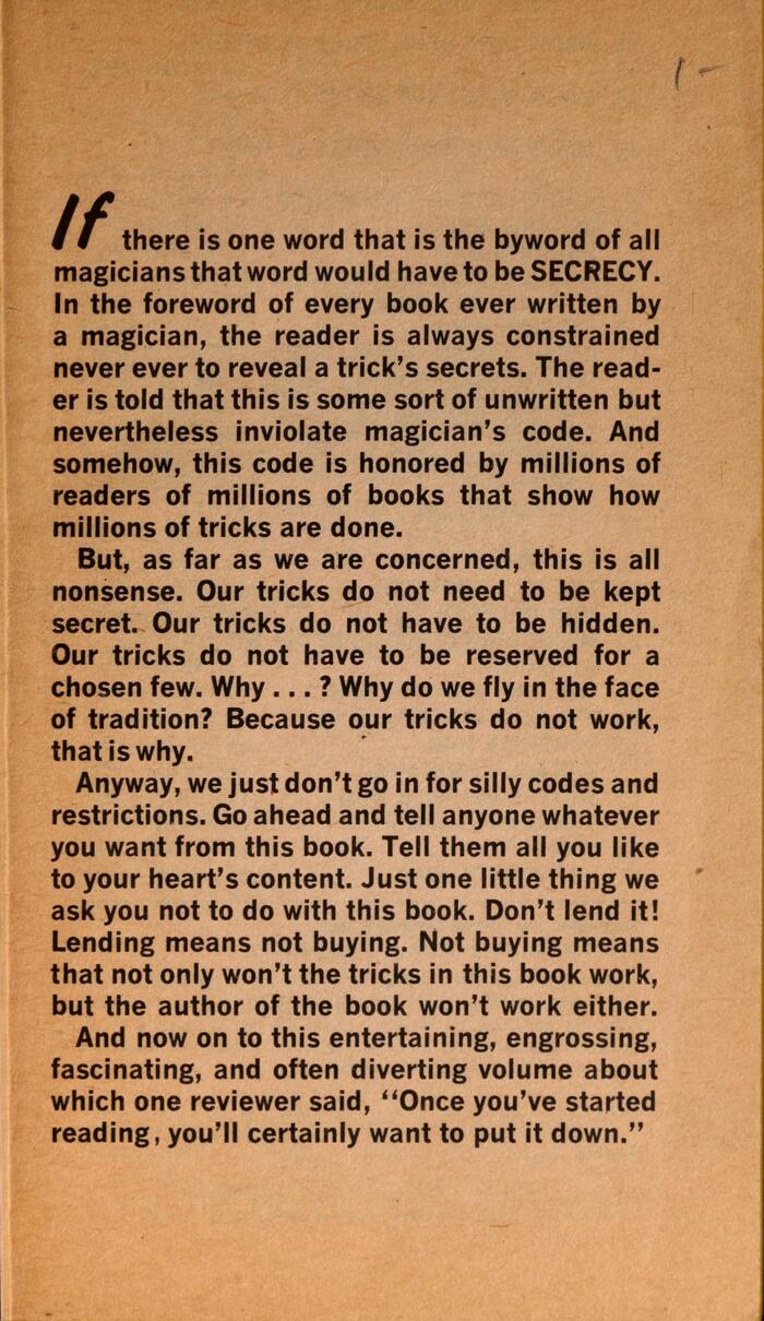 In the preface, the initial “If” is set in Flash and the rest in  Bold.
