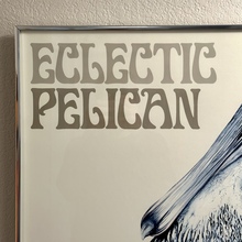 <cite>Eclectic Pelican</cite> exhibition poster <cite>Eclectic Pelican</cite> exhibition poster