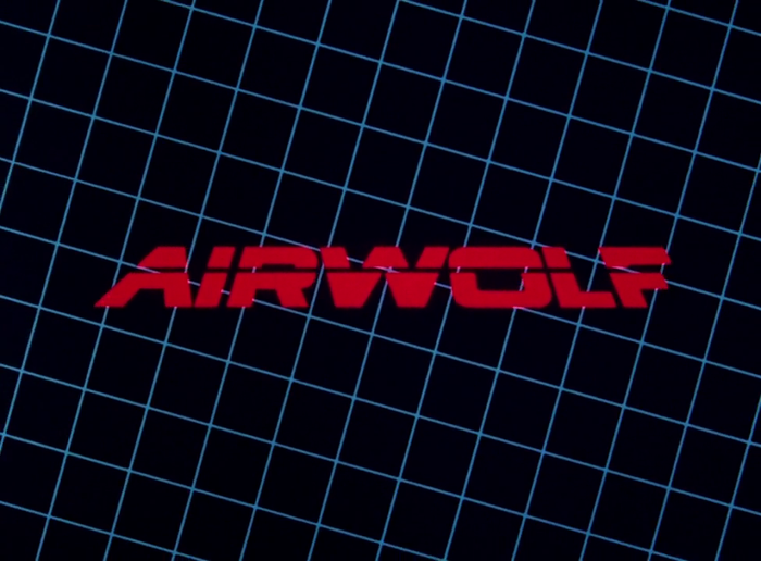 Airwolf logo, likely custom lettering.