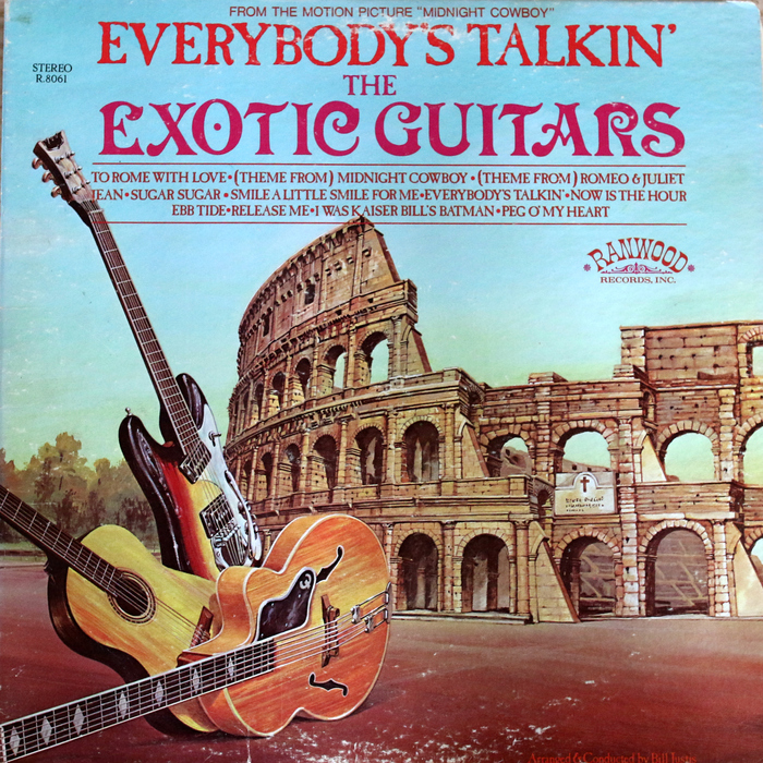 Everybody’s Talkin’, 1969. Cover design by  with illustration by Don Lalingo. [More info on Discogs]