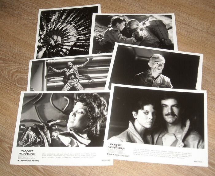 US lobby cards featuring one of the film’s alternate titles, Planet of Horrors