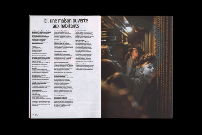PVC Menu as headline, Media Sans and its text variant below