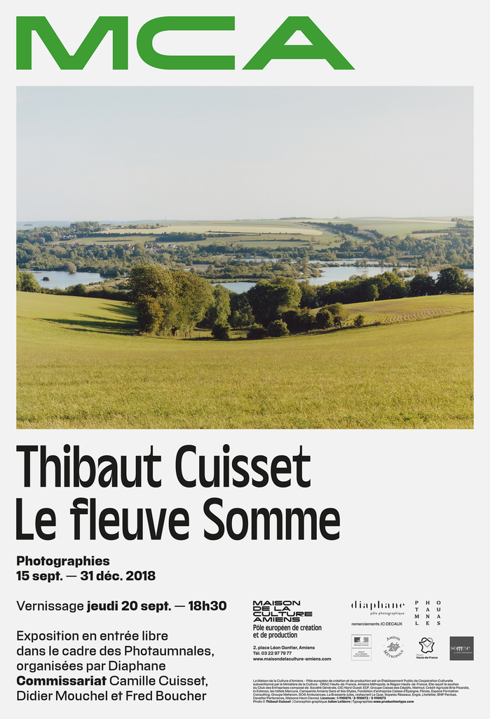 Exhibition poster with PVC Menu for the title