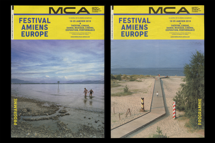 Program for the Festival Amiens Europe using Signal