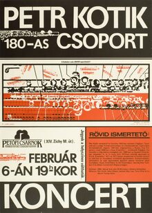 Petr Kotik at <span>Petőfi Csarnok </span>concert poster