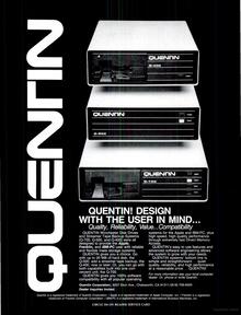Quentin Q-400, Q-500, Q-700 print ad
