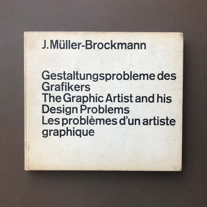 Book cover (first UK edition by Alec Tiranti, London, 1961). According to Felix Wiedler, this is 48pt Akzidenz-Grotesk halbfett. It&rsquo;s used with very small word spaces.