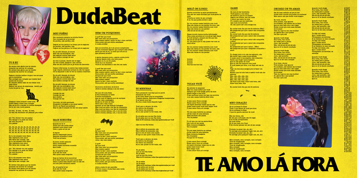 Gatefold (open) with lyrics