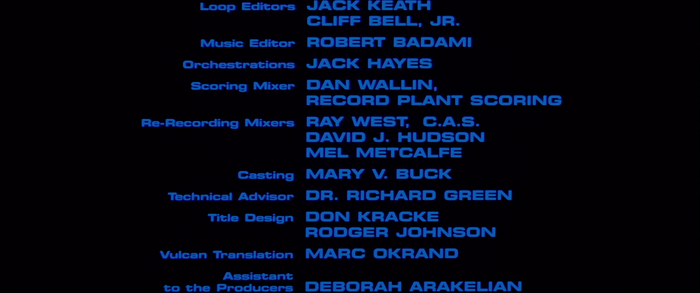 End credits