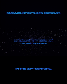 <cite>Star Trek II: The Wrath of Khan</cite> titles and credits