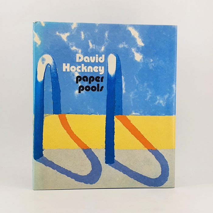 Jacket of the hardback edition by Thames &amp; Hudson, 1980, featuring Gregory in the Pool (Paper pool 4)