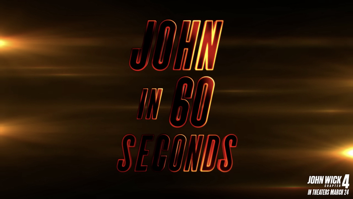 John in 60 Seconds, special feature for John Wick 4 3