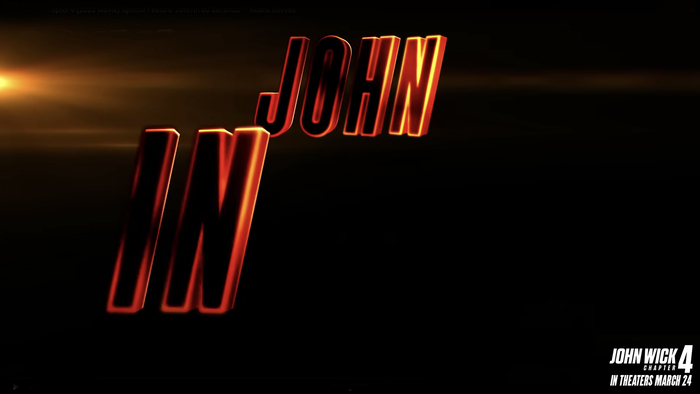 John in 60 Seconds, special feature for John Wick 4 1