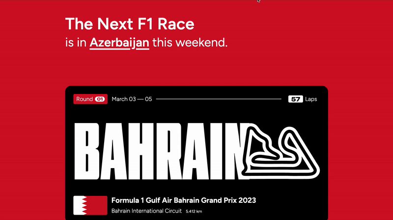 The Next F1 Race 1