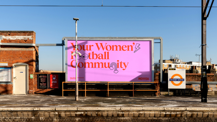 Billboard using Tobias with some letters replaced by pictograms