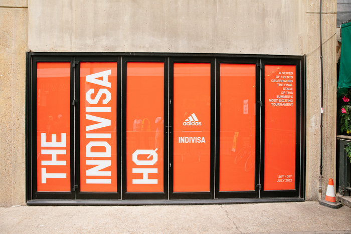 Indivisa partnered with Adidas to create a space for the final stages of the Women’s Euros, the Indivisa HQ.