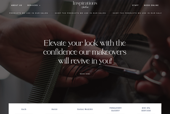 Inspirations Salon branding and website 7