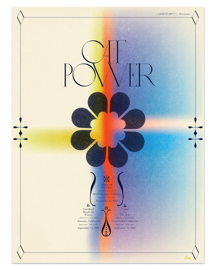 Cat Power 22 California Tour poster 2